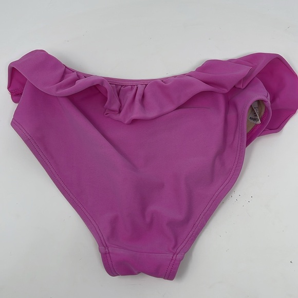 TEA COLLECTION: Ruffled Bikini Swim Bottom, Snapdragon Pink, Size 7 - Picture 2 of 6